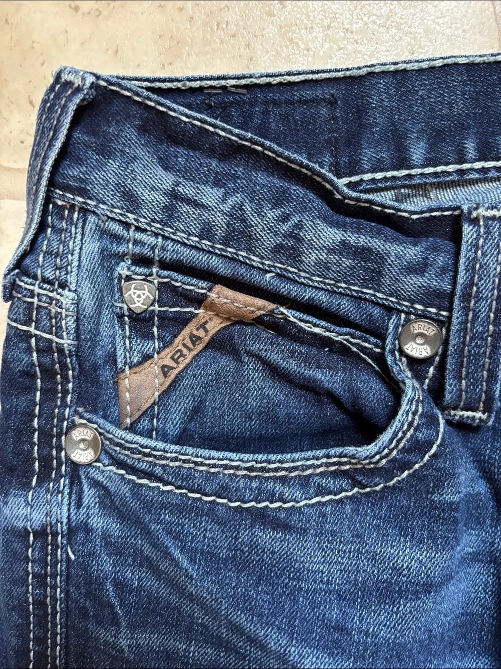 Ariat M7 Silverton Coltrane Slim Fit Straight Leg Jeans Mens 30x30 Dark Denim
